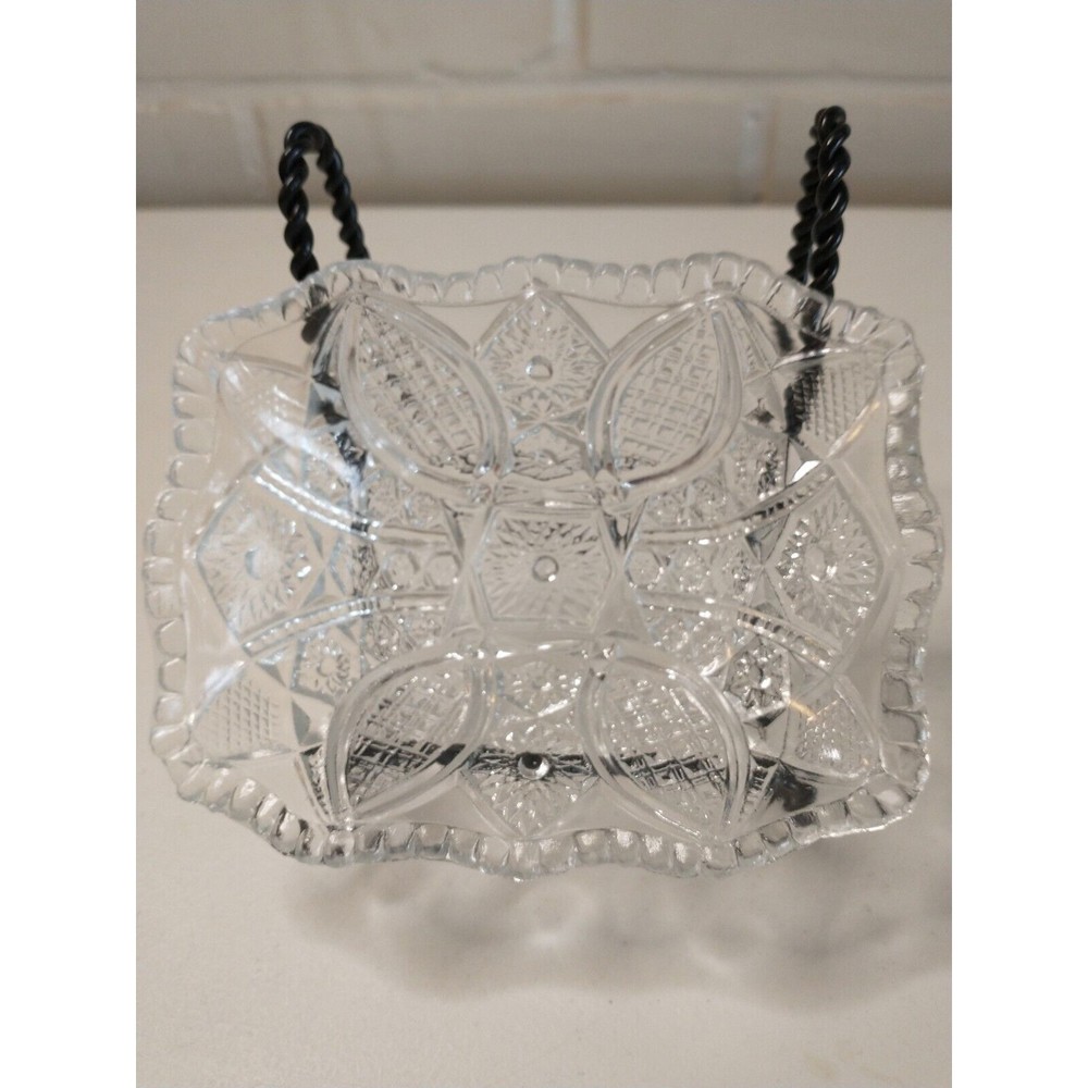 Relish Dish Glass Soap Tray Condiment Candy Trinket Rectangle